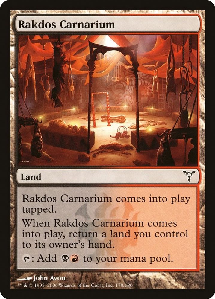 2006 Magic: The Gathering: Dissension (DIS) - Rakdos Carnarium (#178, Common) (, Near Mint)