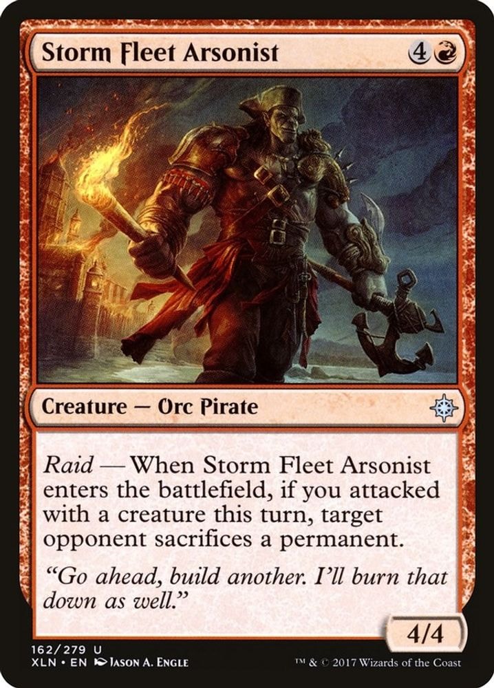 2017 Magic: The Gathering: Ixalan (XLN) - Storm Fleet Arsonist (#162, Uncommon) (, Near Mint)