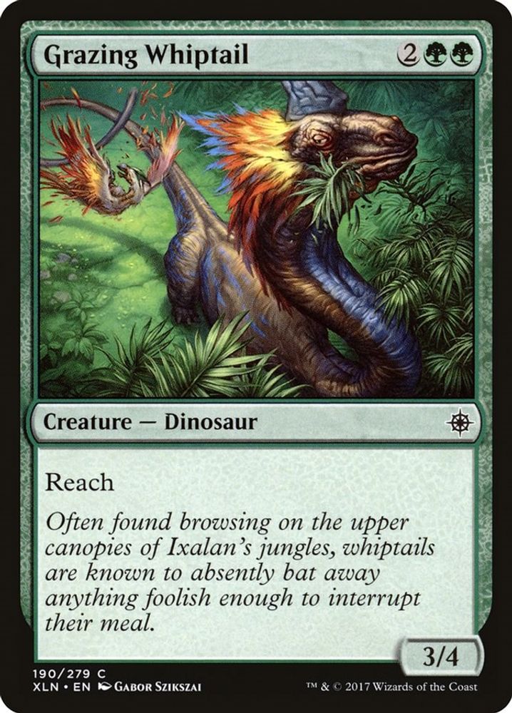 2017 Magic: The Gathering: Ixalan (XLN) - Grazing Whiptail (#190, Common) (, Near Mint)