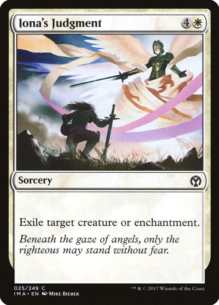 2017 Magic: The Gathering: Iconic Masters (IMA) - Ionas Judgment (#25, Common) (, Near Mint)