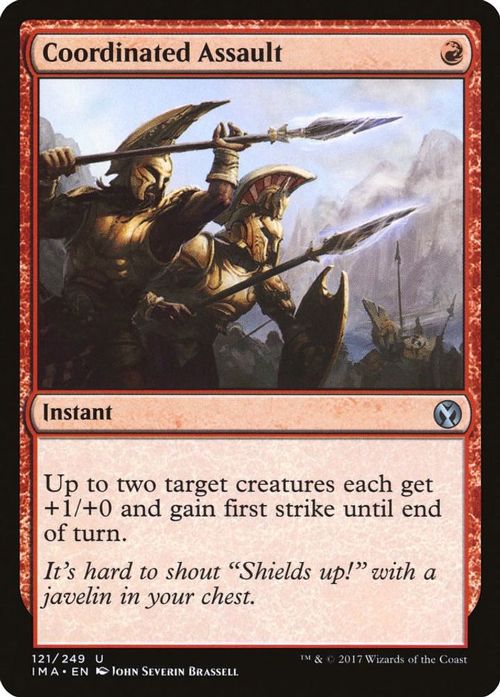 2017 Magic: The Gathering: Iconic Masters (IMA) - Coordinated Assault (#121, Uncommon) (, Near Mint)