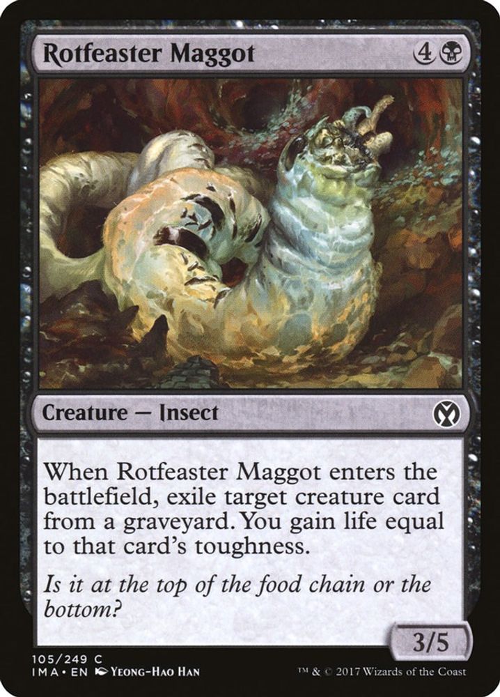 2017 Magic: The Gathering: Iconic Masters (IMA) - Rotfeaster Maggot (#105, Common) (, Near Mint)