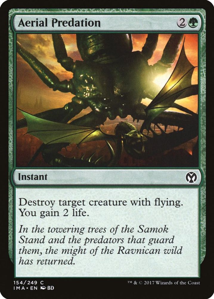 2017 Magic: The Gathering: Iconic Masters (IMA) - Aerial Predation (#154, Common) (, Near Mint)