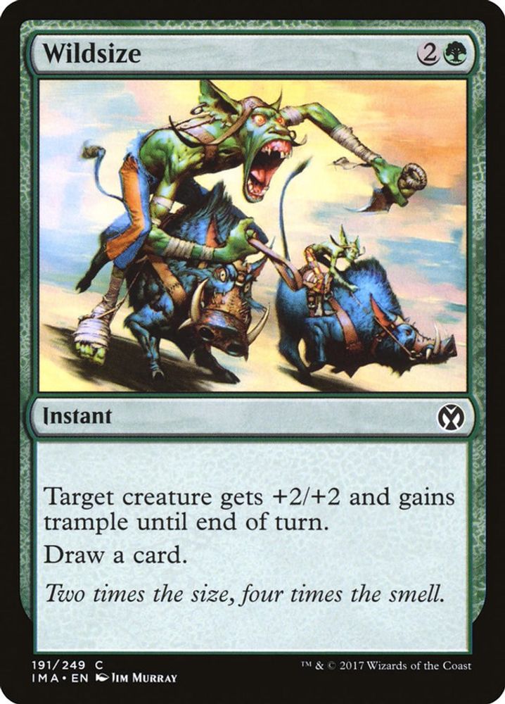 2017 Magic: The Gathering: Iconic Masters (IMA) - Wildsize (#191, Common) (, Near Mint)