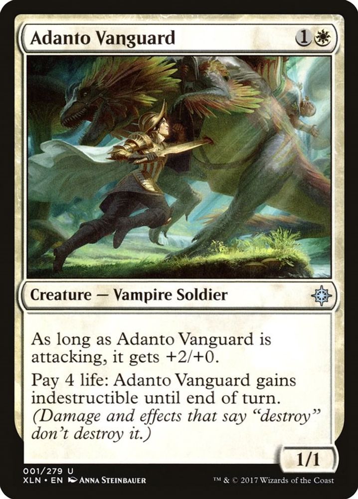 2017 Magic: The Gathering: Ixalan (XLN) - Adanto Vanguard (#1, Uncommon) (, Near Mint)
