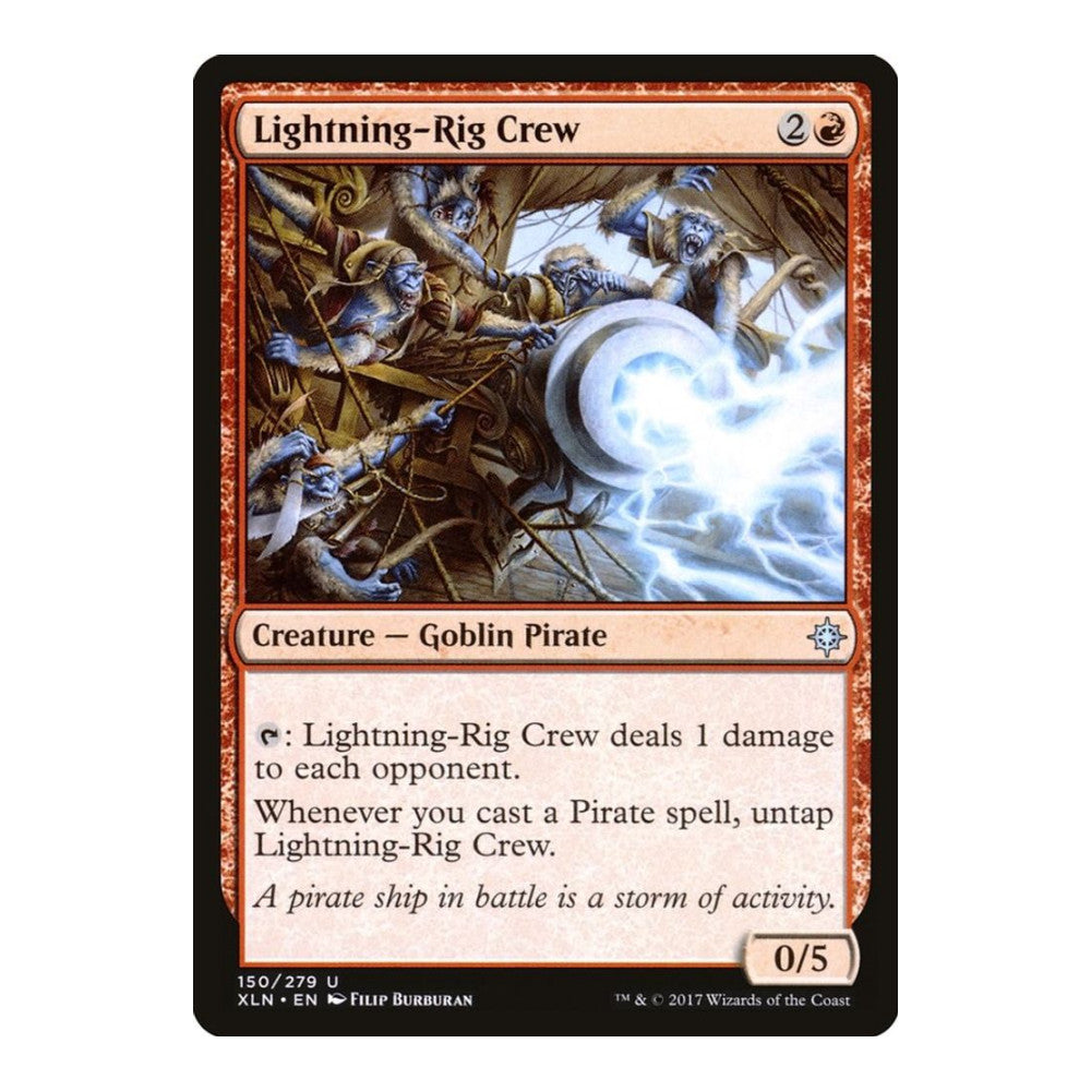2017 Magic: The Gathering: Ixalan (XLN) - Lightning Rig Crew (#150, Uncommon) (, Near Mint)