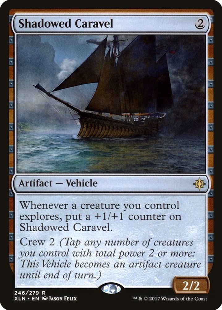 2017 Magic: The Gathering: Ixalan (XLN) - Shadowed Caravel (#246, Rare) (, Near Mint)