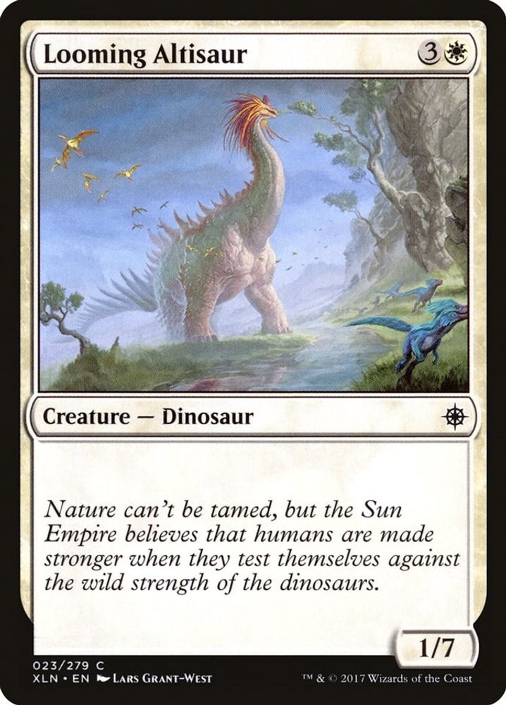 2017 Magic: The Gathering: Ixalan (XLN) - Looming Altisaur (#23, Common) (, Near Mint)