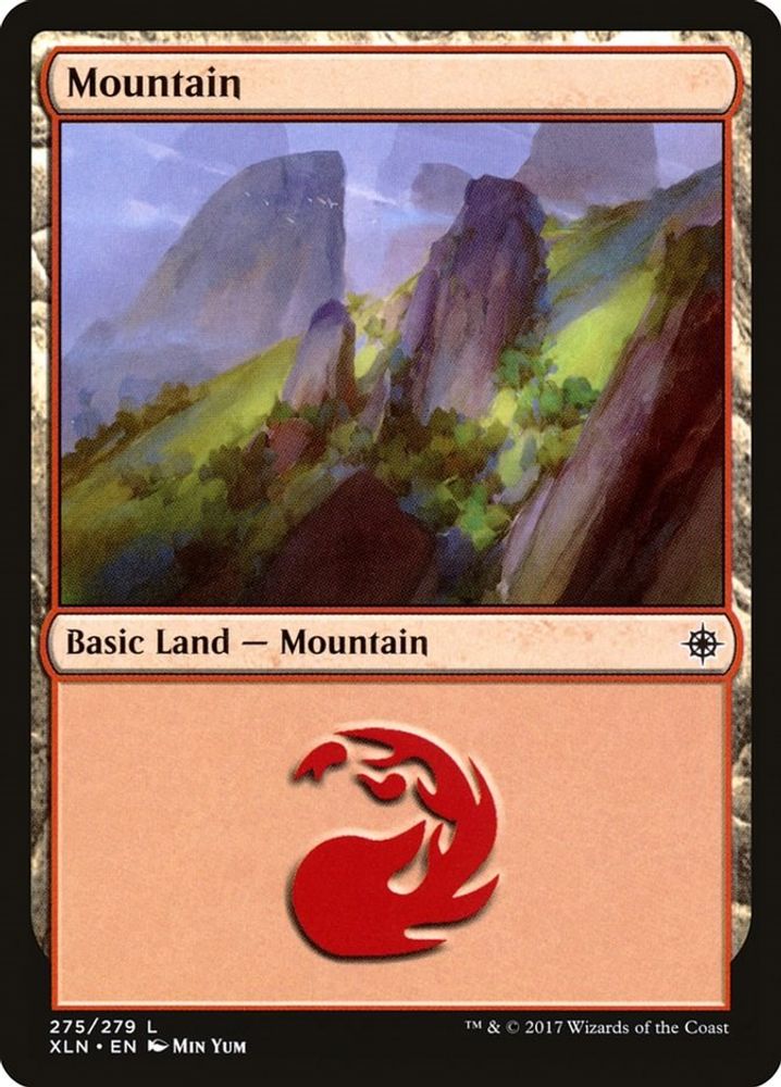 2017 Magic: The Gathering: Ixalan (XLN) - Mountain 275 (#275, Land) (, Near Mint)