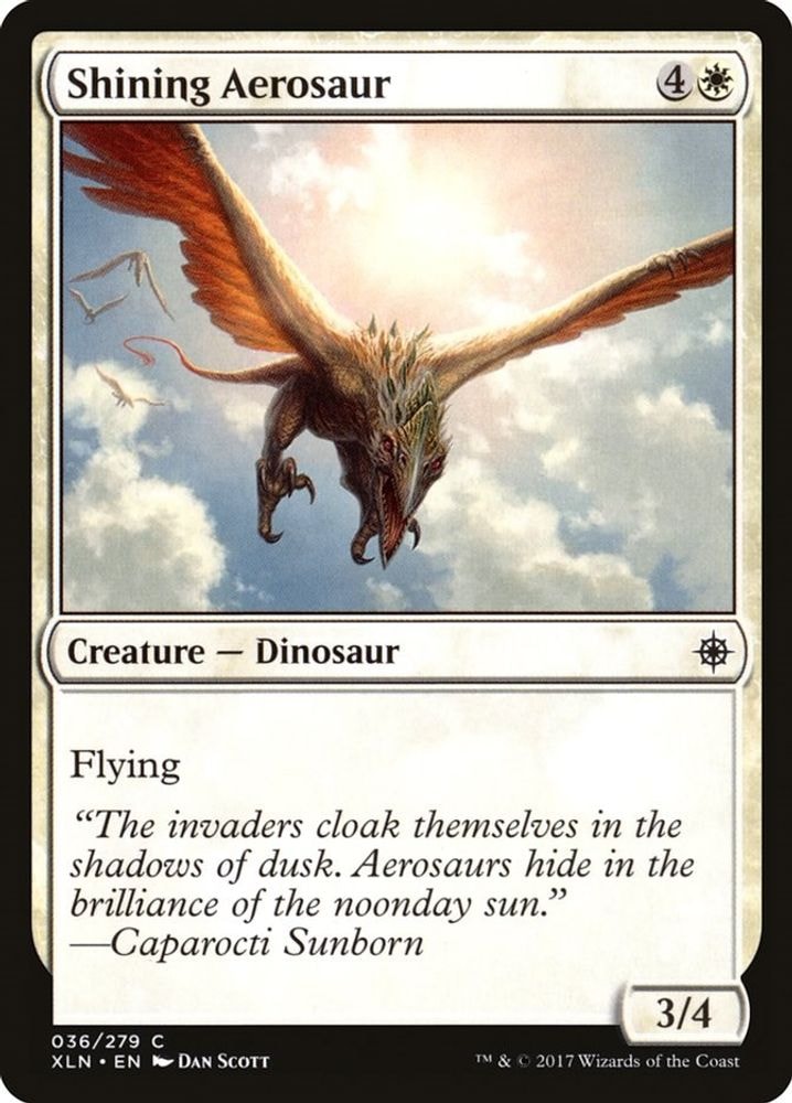 2017 Magic: The Gathering: Ixalan (XLN) - Shining Aerosaur (#36, Common) (, Near Mint)