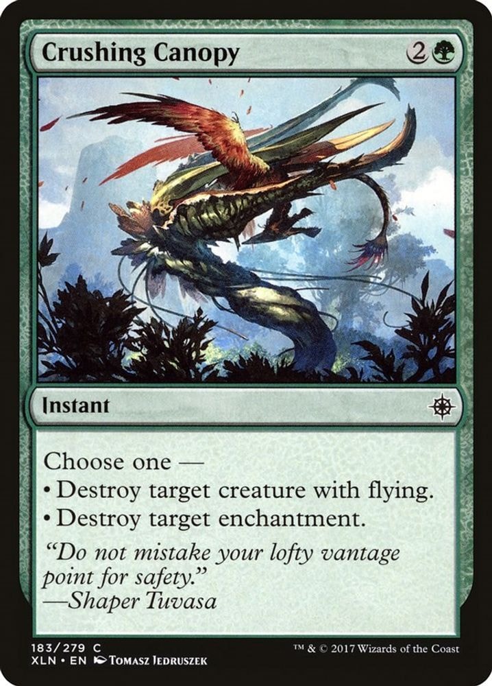 2017 Magic: The Gathering: Ixalan (XLN) - Crushing Canopy (#183, Common) (, Near Mint)