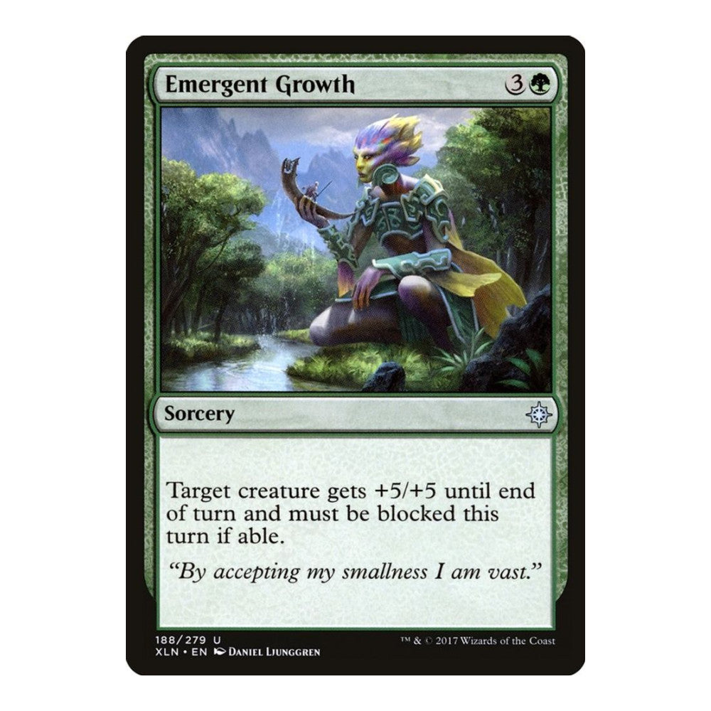 2017 Magic: The Gathering: Ixalan (XLN) - Emergent Growth (#188, Uncommon) (, Near Mint)