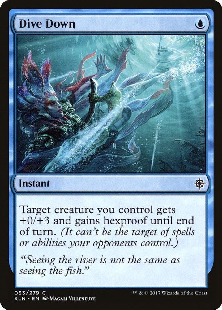 2017 Magic: The Gathering: Ixalan (XLN) - Dive Down (#53, Common) (, Near Mint)