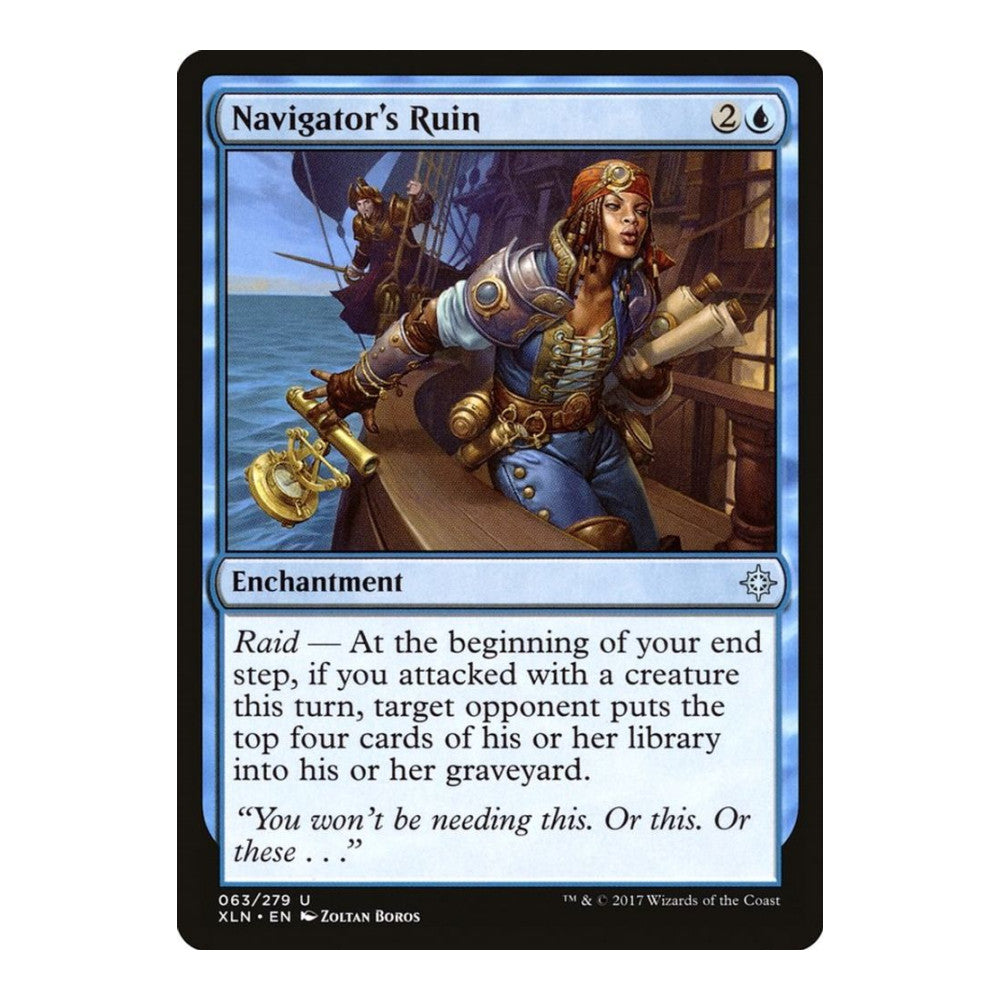 2017 Magic: The Gathering: Ixalan (XLN) - Navigators Ruin (#63, Uncommon) (Foil, Near Mint)