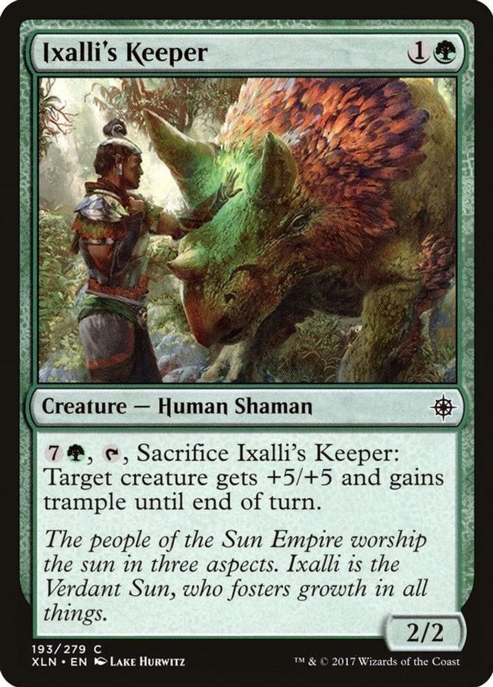 2017 Magic: The Gathering: Ixalan (XLN) - Ixallis Keeper (#193, Common) (Foil, Near Mint)