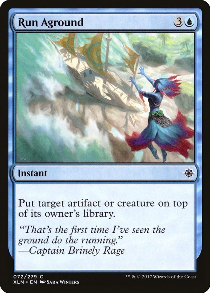 2017 Magic: The Gathering: Ixalan (XLN) - Run Aground (#72, Common) (, Near Mint)