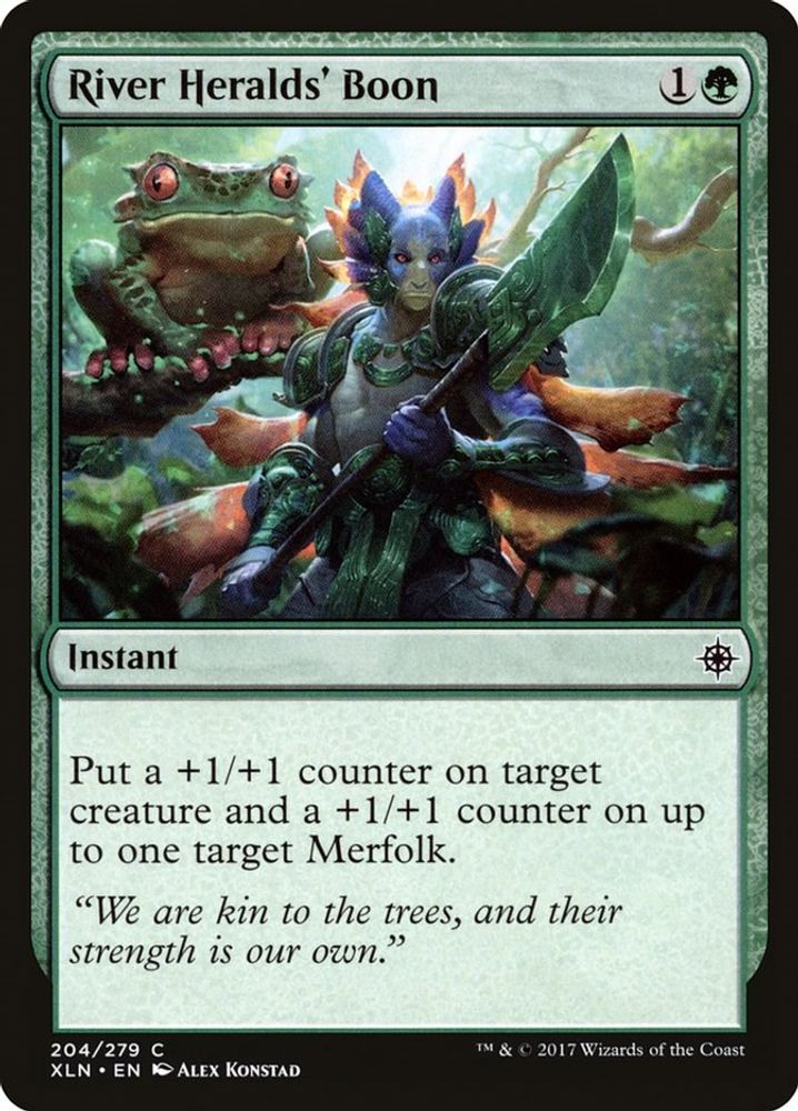 2017 Magic: The Gathering: Ixalan (XLN) - River Heralds Boon (#204, Common) (, Near Mint)
