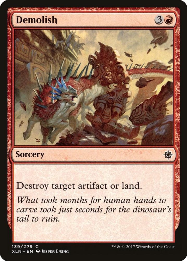 2017 Magic: The Gathering: Ixalan (XLN) - Demolish (#139, Common) (, Near Mint)