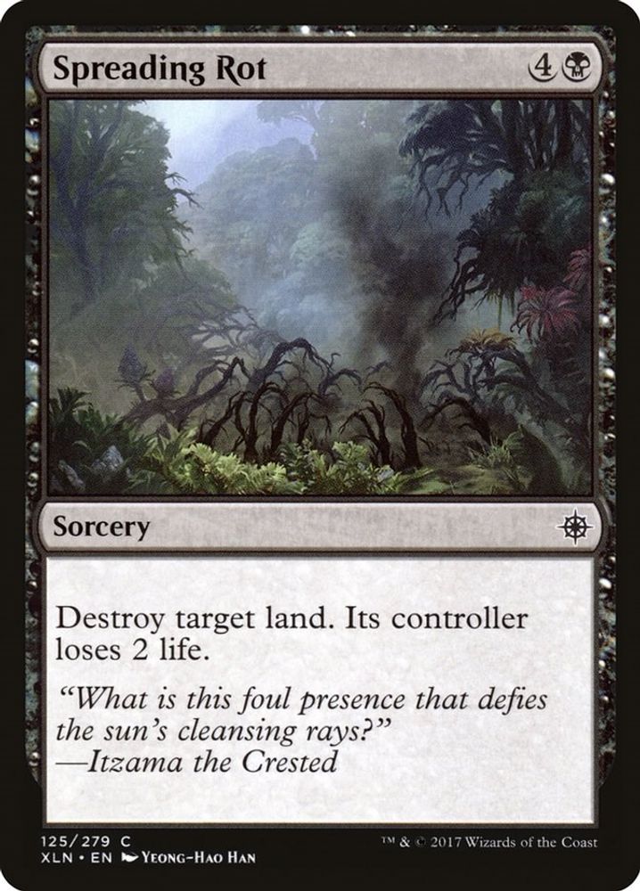 2017 Magic: The Gathering: Ixalan (XLN) - Spreading Rot (#125, Common) (, Near Mint)