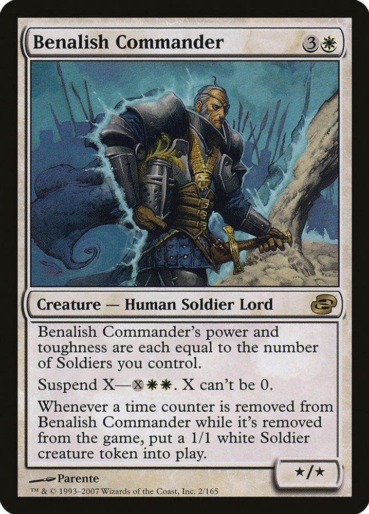 2007 Magic: The Gathering: Planar Chaos (PLC) - Benalish Commander (#2, Rare) (, Near Mint)