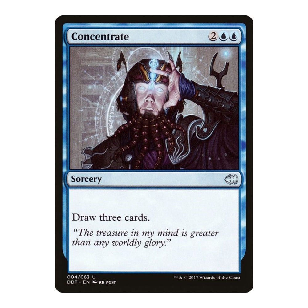 2017 Magic: The Gathering: Duel Decks: Merfolk vs. Goblins (DDT) - Concentrate (#4, Uncommon) (, Near Mint)