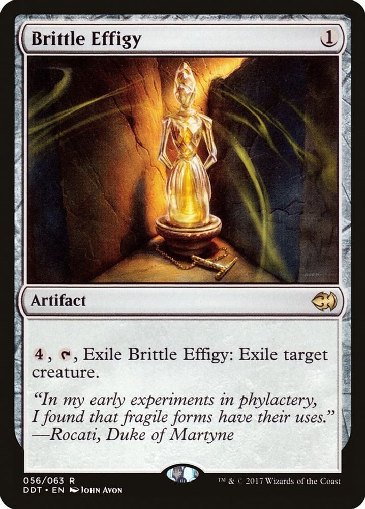 2017 Magic: The Gathering: Duel Decks: Merfolk vs. Goblins (DDT) - Brittle Effigy (#56, Rare) (, Near Mint)