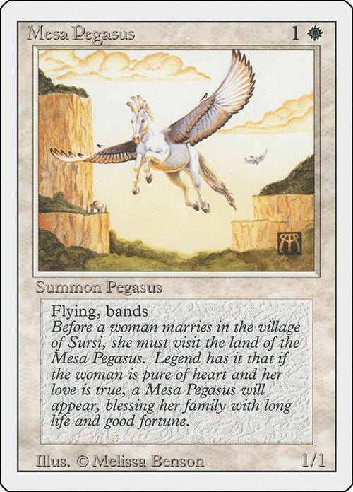1994 Magic: The Gathering: Revised Edition (3ED) - Mesa Pegasus (#28, Common) (, Near Mint)