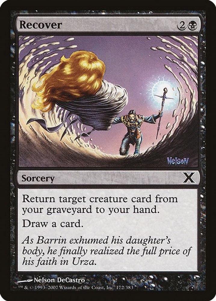 2007 Magic: The Gathering: 10th Edition (10E) - Recover (#172, Common) (, Near Mint)