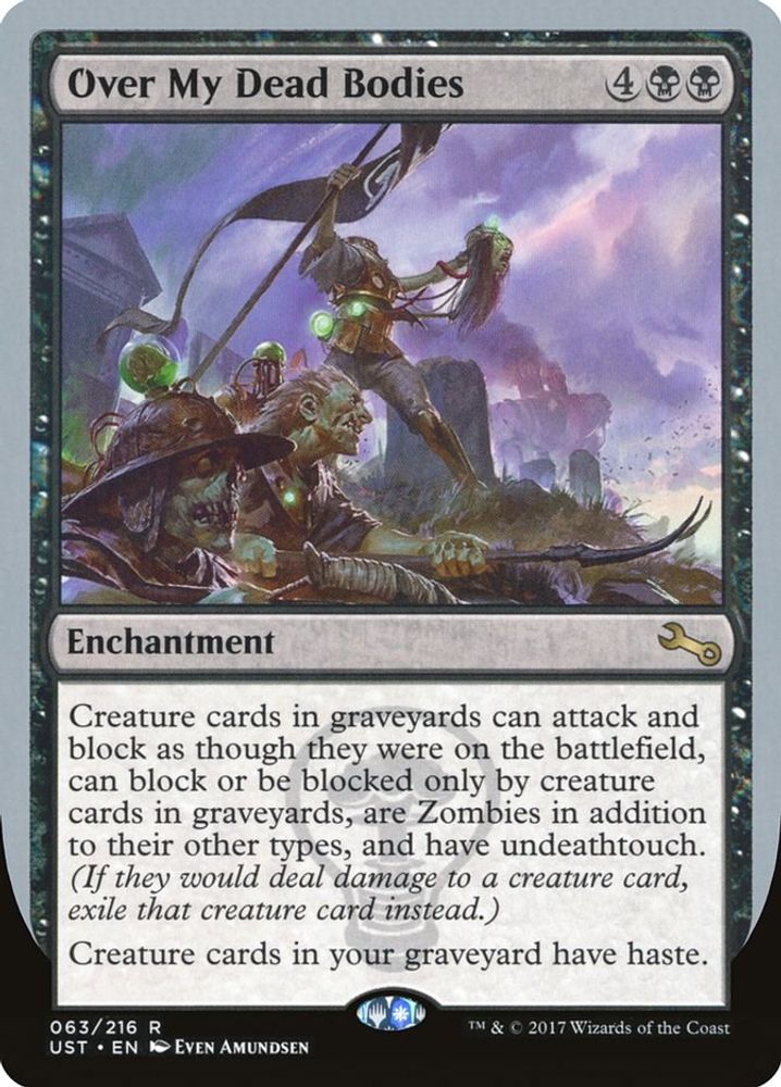 2017 Magic: The Gathering: Unstable (UST) - Over My Dead Bodies (#63, Rare) (, Near Mint)