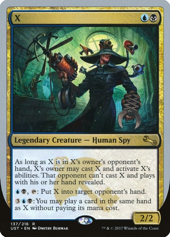 2017 Magic: The Gathering: Unstable (UST) - X (#137, Rare) (, Near Mint)