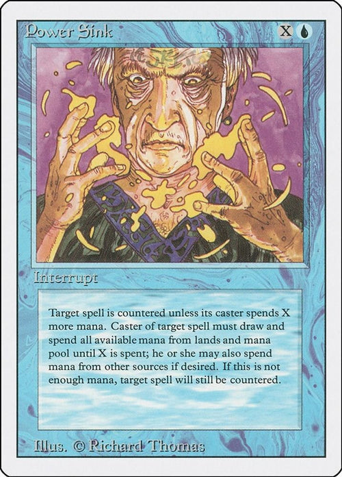 1994 Magic: The Gathering: Revised Edition (3ED) - Power Sink (#74, Common) (, Near Mint)