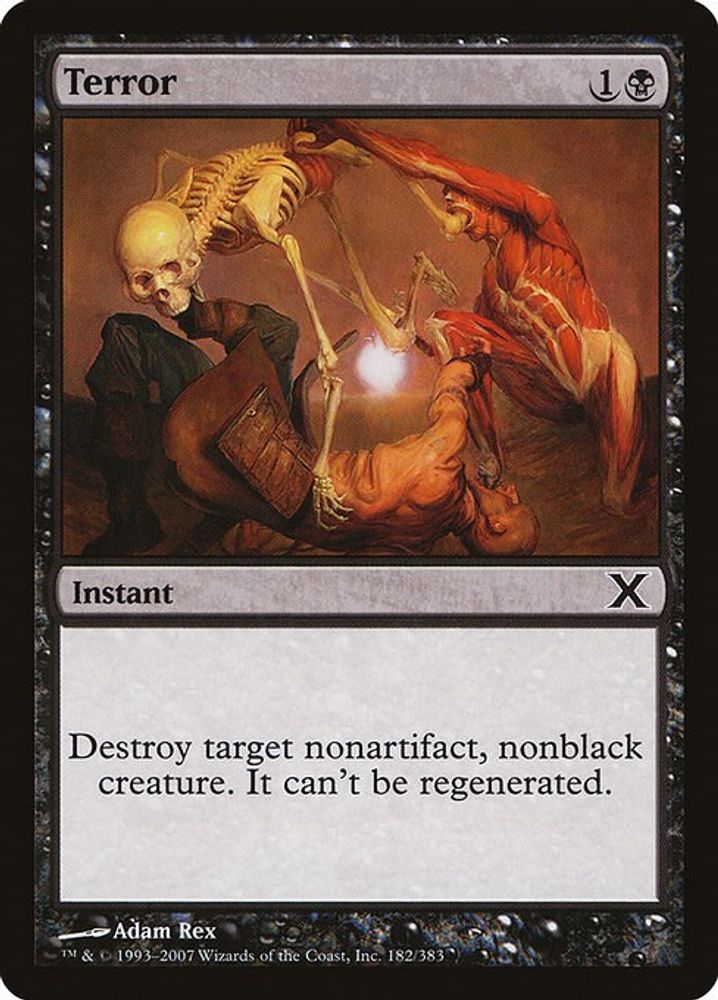 2007 Magic: The Gathering: 10th Edition (10E) - Terror (#182, Common) (, Near Mint)