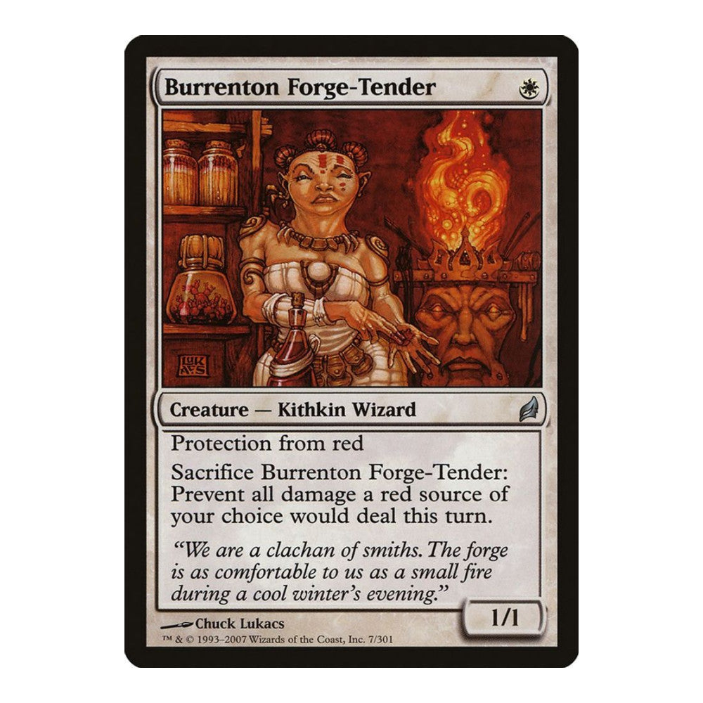 2007 Magic: The Gathering: Lorwyn (LRW) - Burrenton Forge Tender (#7, Uncommon) (, Near Mint)