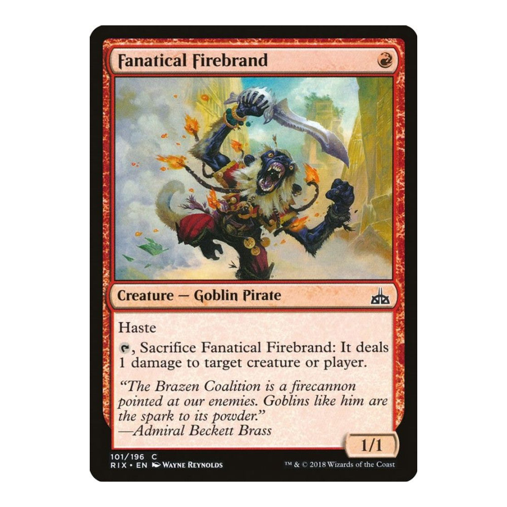 Fanatical Firebrand - Rivals of Ixalan () - Near Mint -