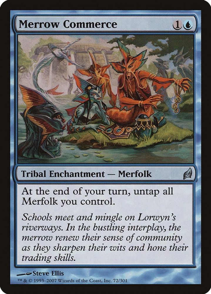 2007 Magic: The Gathering: Lorwyn (LRW) - Merrow Commerce (#72, Uncommon) (, Near Mint)