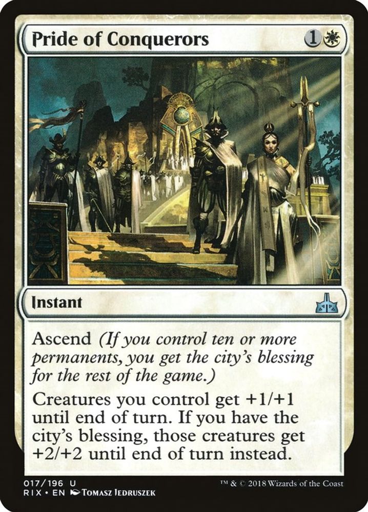 2018 Magic: The Gathering: Rivals of Ixalan (RIX) - Pride of Conquerors (#17, Uncommon) (, Near Mint)