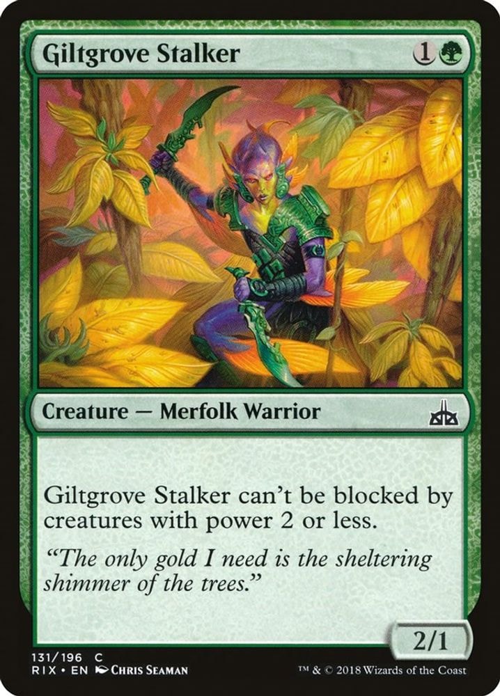 2018 Magic: The Gathering: Rivals of Ixalan (RIX) - Giltgrove Stalker (#131, Common) (, Near Mint)