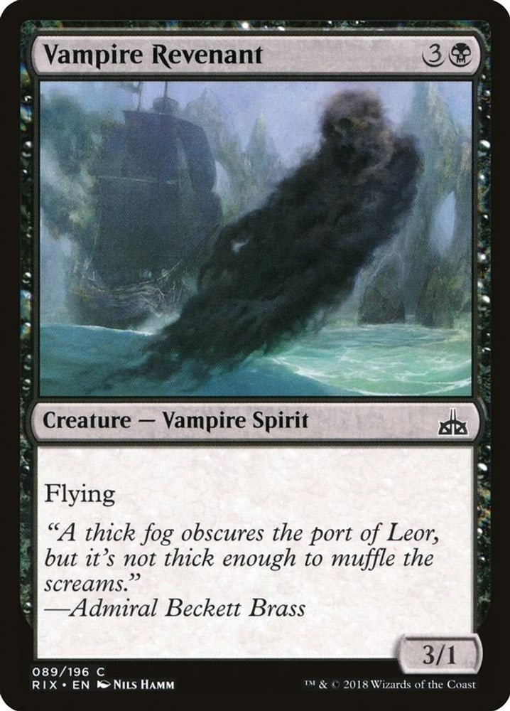 2018 Magic: The Gathering: Rivals of Ixalan (RIX) - Vampire Revenant (#89, Common) (, Near Mint)