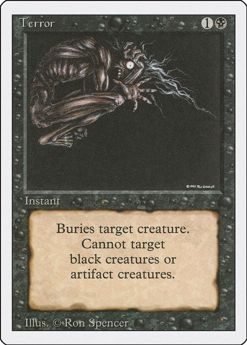 1994 Magic: The Gathering: Revised Edition (3ED) - Terror (#132, Common) (, Near Mint)