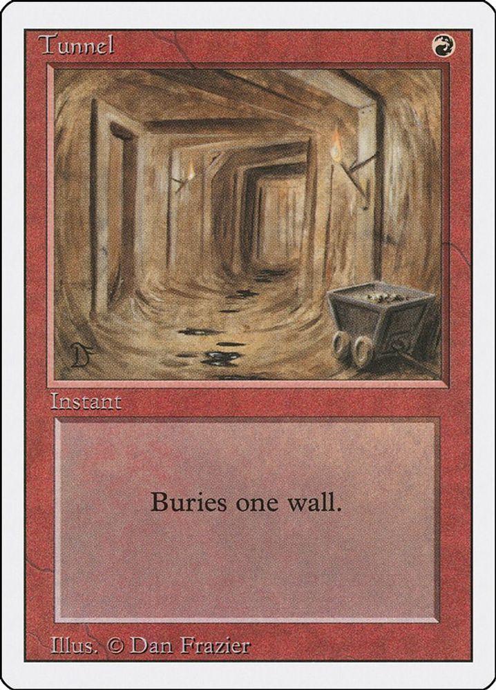 1994 Magic: The Gathering: Revised Edition (3ED) - Tunnel (#181, Uncommon) (, Near Mint)