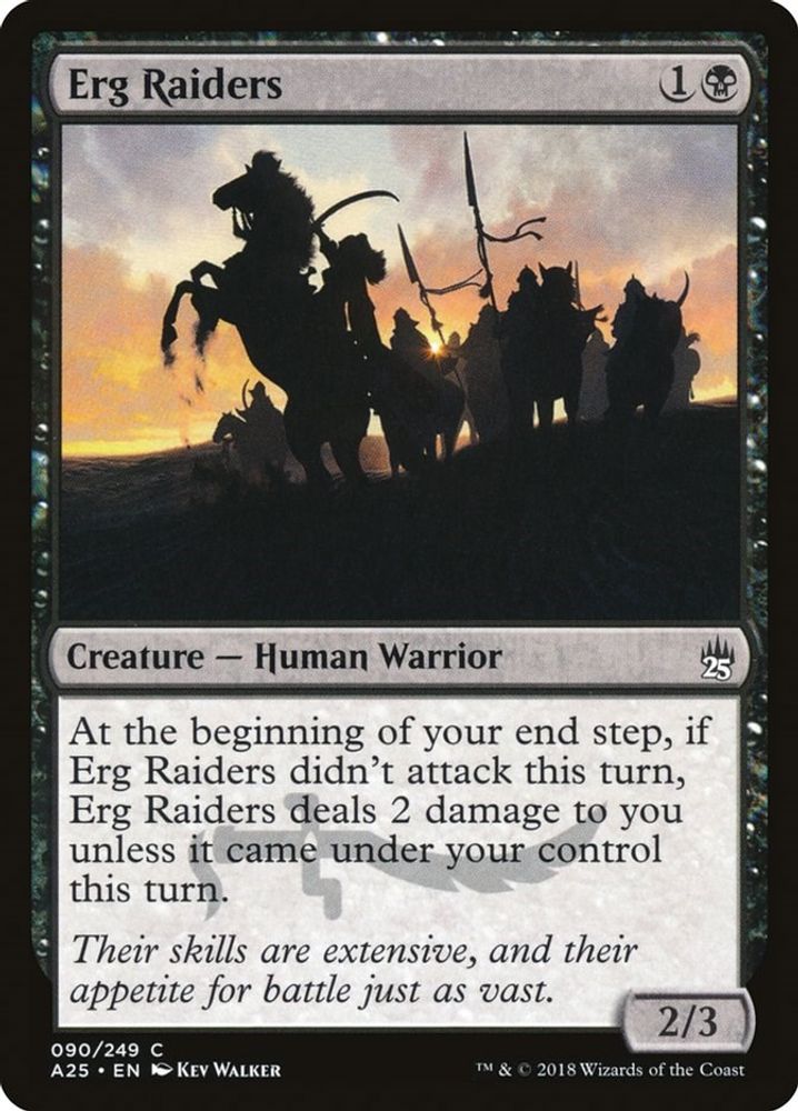 2018 Magic: The Gathering: Masters 25 (A25) - Erg Raiders (#90, Common) (, Near Mint)