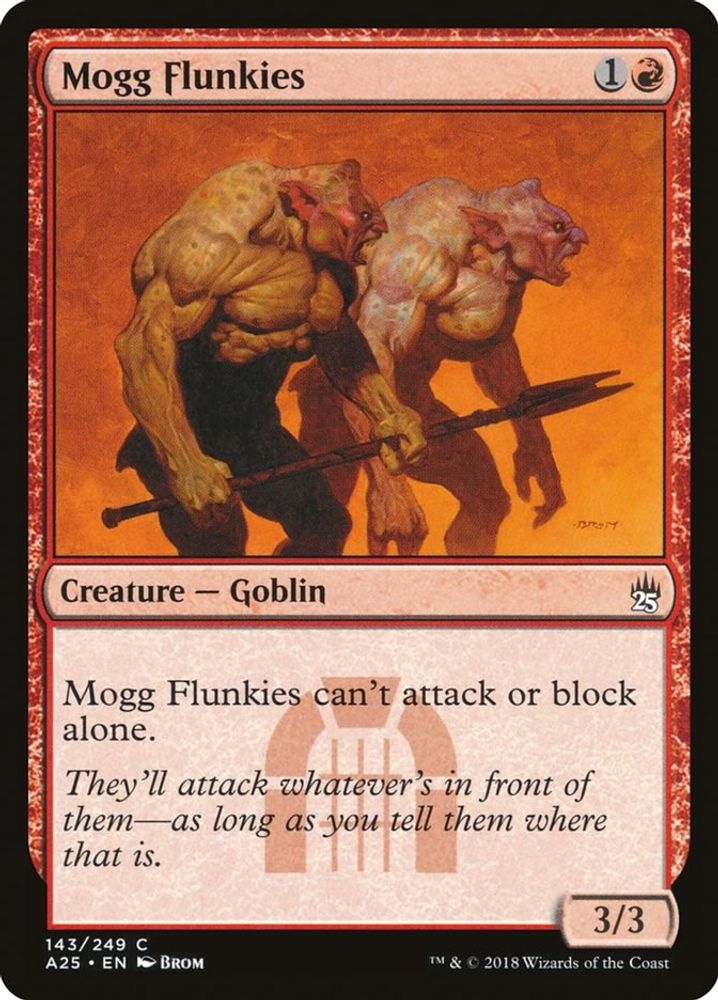 2018 Magic: The Gathering: Masters 25 (A25) - Mogg Flunkies (#143, Common) (, Near Mint)