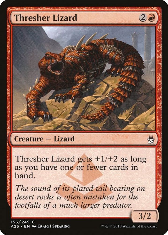 2018 Magic: The Gathering: Masters 25 (A25) - Thresher Lizard (#153, Common) (, Near Mint)