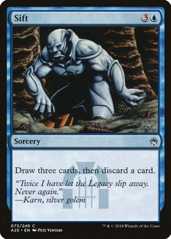 2018 Magic: The Gathering: Masters 25 (A25) - Sift (#73, Common) (, Near Mint)