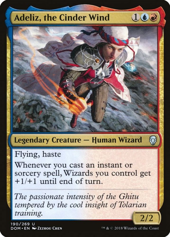 2018 Magic: The Gathering: Dominaria (DOM) - Adeliz the Cinder Wind (#190, Uncommon) (, Near Mint)