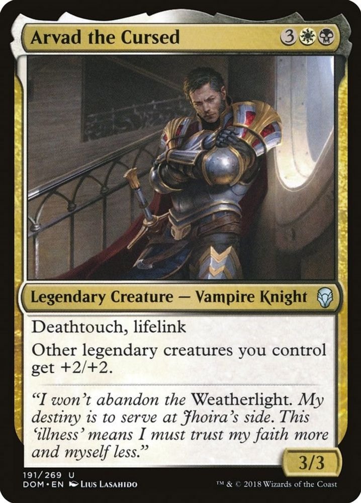2018 Magic: The Gathering: Dominaria (DOM) - Arvad the Cursed (#191, Uncommon) (, Near Mint)