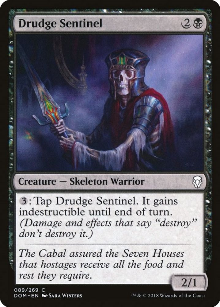 2018 Magic: The Gathering: Dominaria (DOM) - Drudge Sentinel (#89, Common) (, Near Mint)