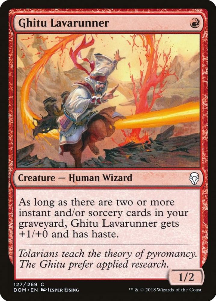 2018 Magic: The Gathering: Dominaria (DOM) - Ghitu Lavarunner (#127, Common) (, Near Mint)
