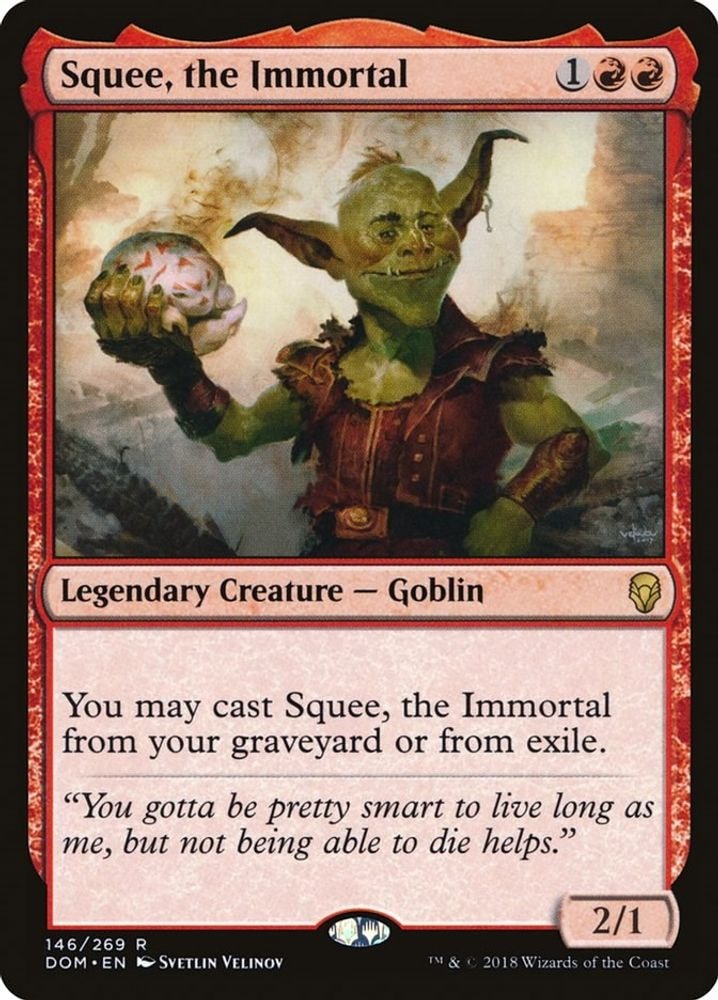2018 Magic: The Gathering: Dominaria (DOM) - Squee the Immortal (#146, Rare) (, Near Mint)