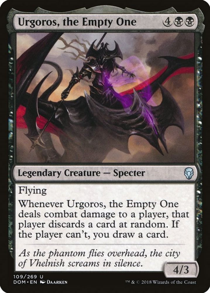 2018 Magic: The Gathering: Dominaria (DOM) - Urgoros the Empty One (#109, Uncommon) (, Near Mint)
